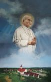 Obraz Św. Jana Pawła II do kościoła p.w. MB Różańcowej w Luzinie (152x242 cm)